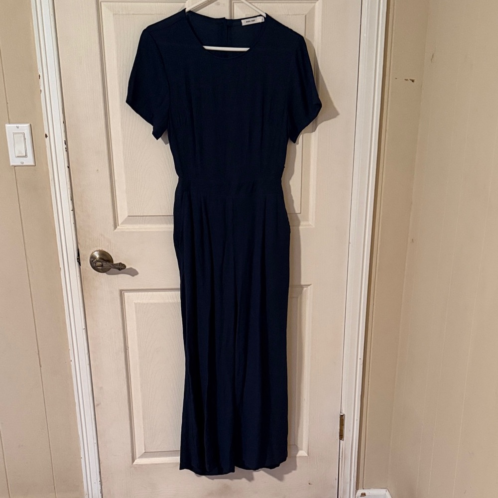 Mod Ref Navy Maxi jumpsuit.